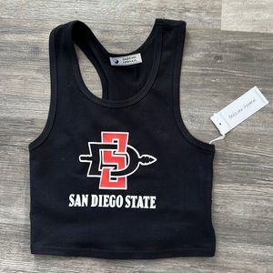 SanDiego State Cropped Tank